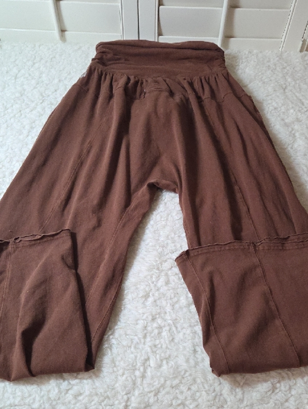 FP Movement by Free People Brown Wide-Leg Drawstring Pants Sz Xs - Picture 9 of 14